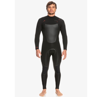 QUIKSILVER 4/3 MARATHON SESSION CHEST ZIP WETSUIT BLACK