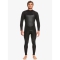 QUIKSILVER 4/3 MARATHON SESSION CHEST ZIP WETSUIT BLACK 2023