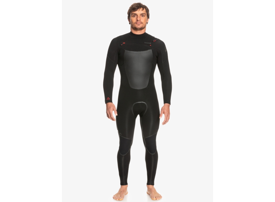 QUIKSILVER 4/3 MARATHON SESSION CHEST ZIP WETSUIT BLACK