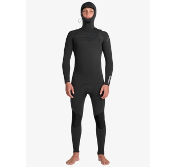 QUIKSILVER 5/4/3 EVERYDAY SESSIONS HOODED CHEST ZIP WETSUIT PRIMALOFT