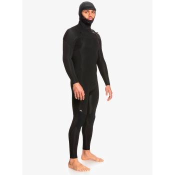 QUIKSILVER 5/4/3 EVERYDAY SESSIONS HOODED CHEST ZIP WETSUIT BLACK