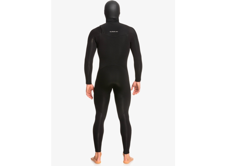QUIKSILVER 5/4/3 EVERYDAY SESSIONS HOODED CHEST ZIP WETSUIT BLACK