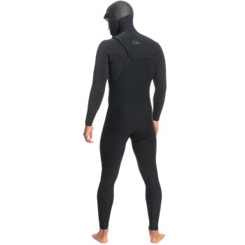 QUIKSILVER 5/4/3 HIGHLINE HOODED CHEST ZIP WETSUIT BLACK