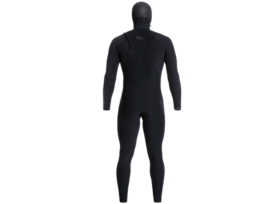 QUIKSILVER 5/4/3 HIGHLINE HOODED CHEST ZIP WETSUIT BLACK
