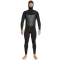 QUIKSILVER 5/4/3 MARATHON SESSION HOODED CHEST ZIP WETSUIT BLACK