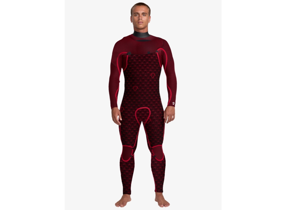 QUIKSILVER 5/4/3 MARATHON SESSION CHEST ZIP WETSUIT PRIMALOFT