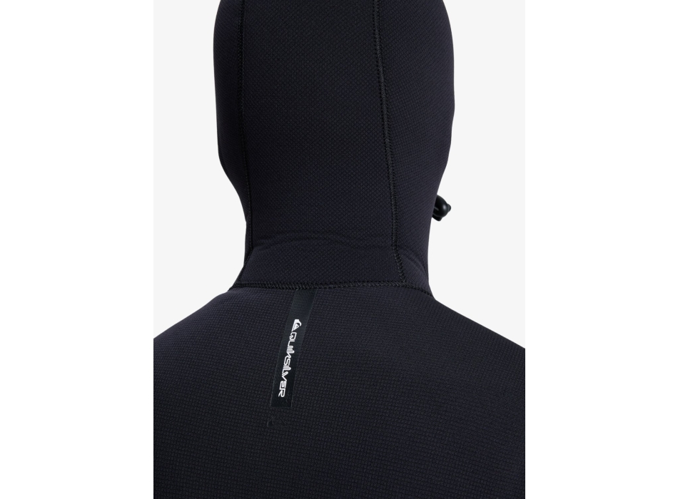 QUIKSILVER 5/4 MARATHON SESSION HOODED CHEST ZIP WETSUIT BLACK