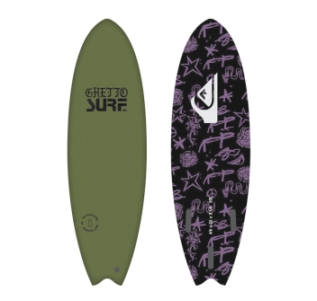 QUIKSILVER 6’0" SOFTBOARD BAT FISH GREEN