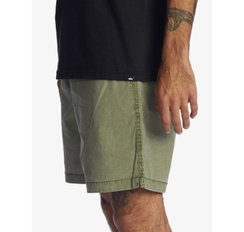 QUIKSILVER TAXER 17" ELASTICATED SHORTS FOUR LEAF CLOVER