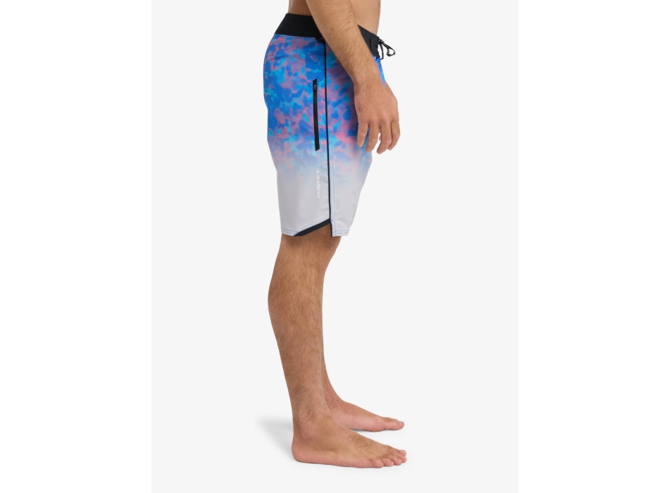 QUIKSILVER BOARDSHORTS HIGHLINE PRINTED 20" NEBULAS BLUE FADE REFLECTION