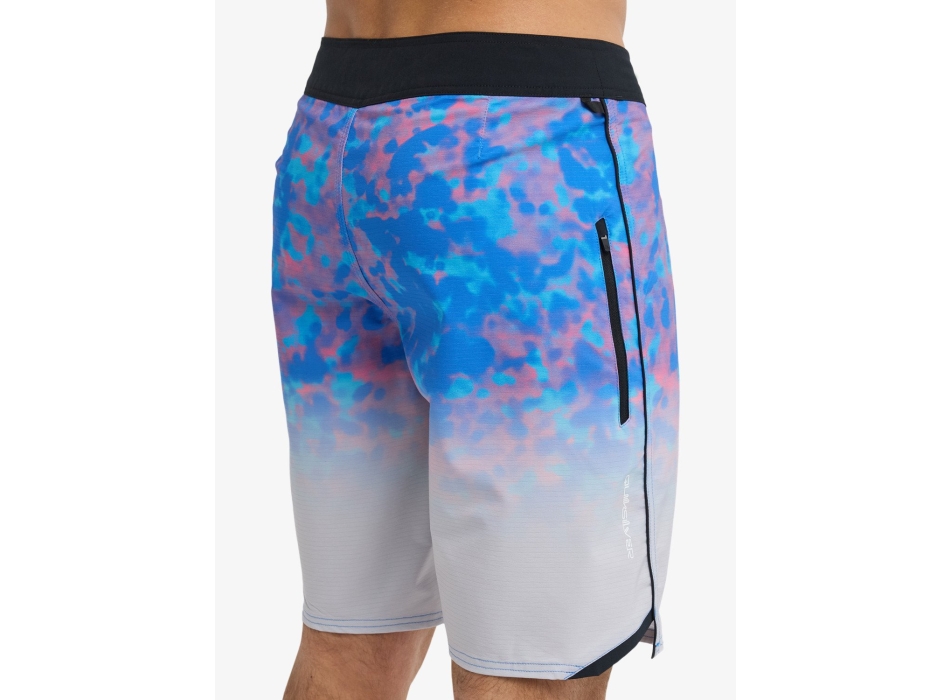 QUIKSILVER BOARDSHORTS HIGHLINE PRINTED 20" NEBULAS BLUE FADE REFLECTION