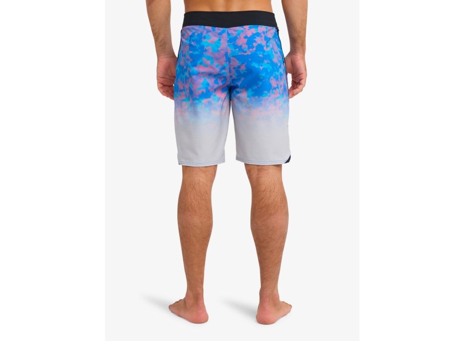 QUIKSILVER BOARDSHORTS HIGHLINE PRINTED 20" NEBULAS BLUE FADE REFLECTION