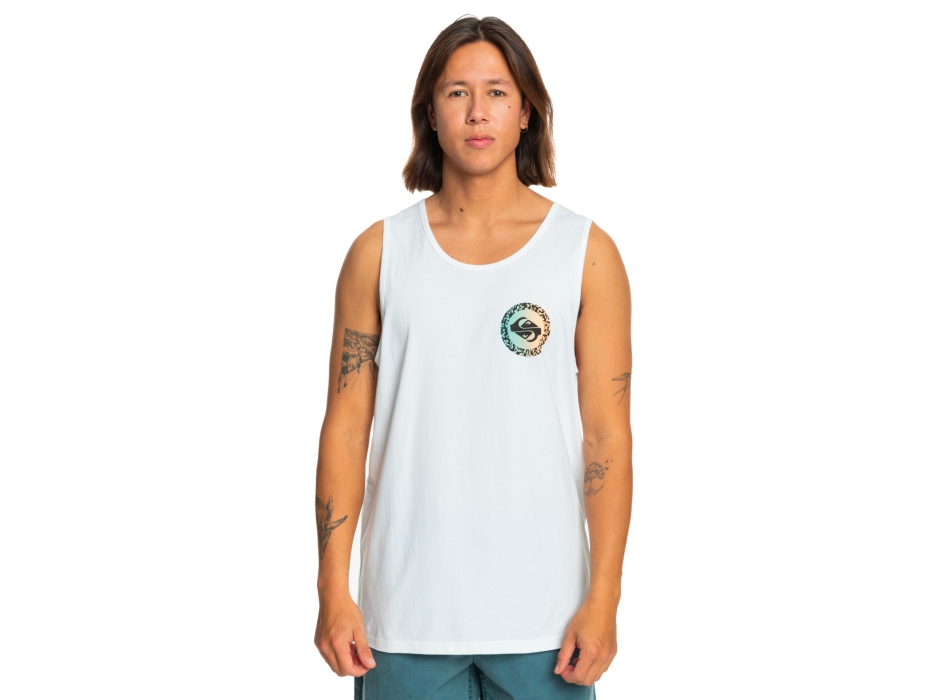 QUIKSILVER LONG FADE TANK WHITE