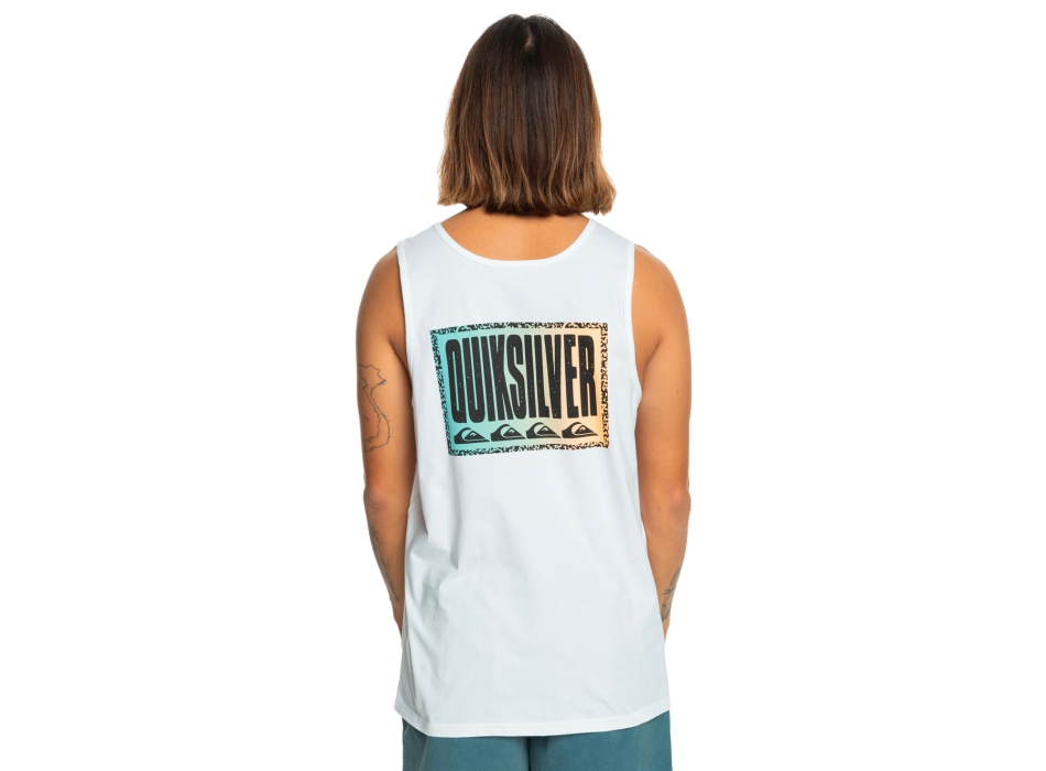 QUIKSILVER LONG FADE TANK WHITE