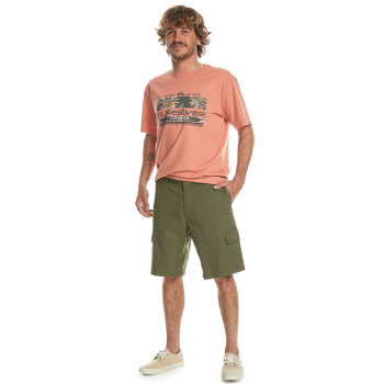 QUIKSILVER CARGO SHORT FOUR LEAF CLOVER