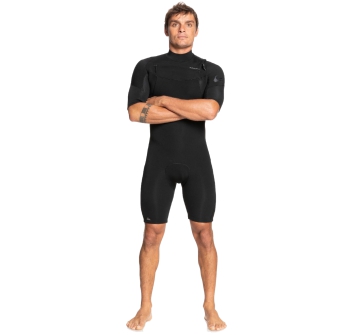 QUIKSILVER 2/2 EVERYDAY SESSIONS FRONT ZIP SPRINGSUIT BLACK