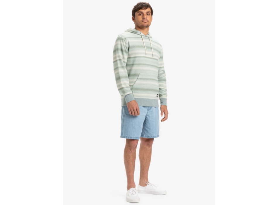 QUIKSILVER GREAT OTWAY HOODIE ABBEY STONE GREY OTWAY