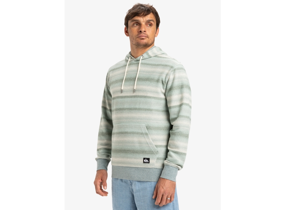 QUIKSILVER GREAT OTWAY HOODIE ABBEY STONE GREY OTWAY