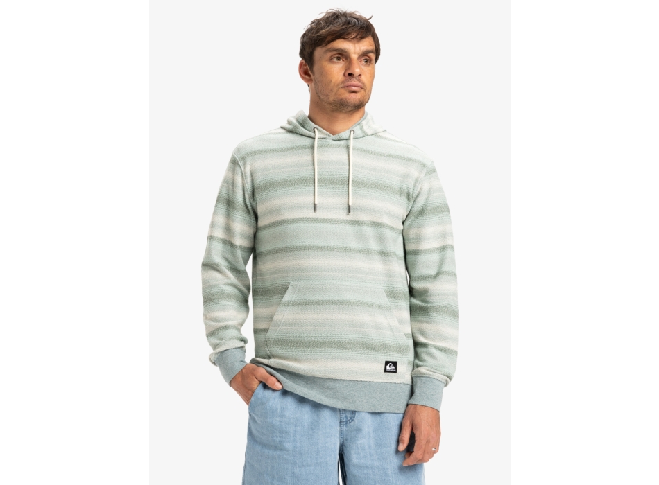 QUIKSILVER GREAT OTWAY HOODIE ABBEY STONE GREY OTWAY