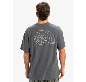 QUIKSILVER FREEDOM SWELL T-SHIRT IRON GATE