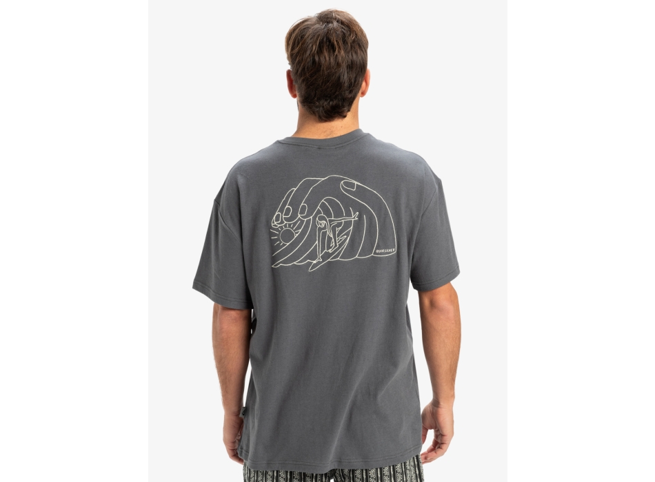 QUIKSILVER FREEDOM SWELL T-SHIRT IRON GATE