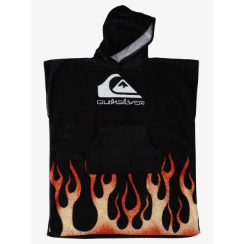 QUIKSILVER HOODY TOWEL PONCHO BOYS BLACK