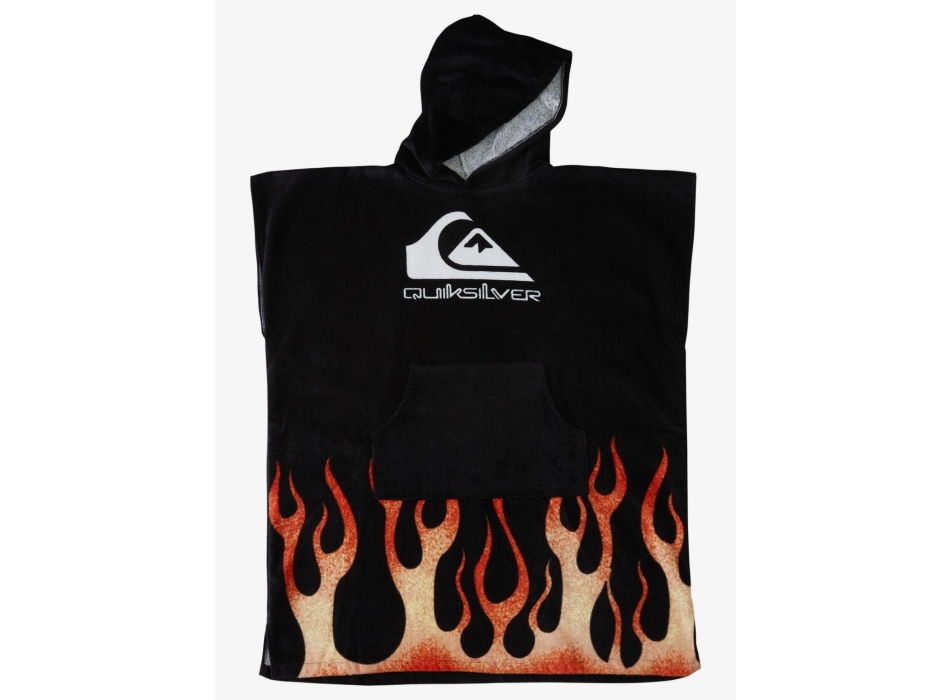 QUIKSILVER HOODY TOWEL PONCHO BOYS BLACK