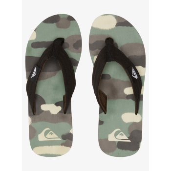 QUIKSILVER MOLOKAI LAYBACK SANDALS BLACK BLUE