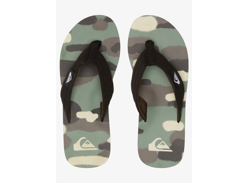 QUIKSILVER MOLOKAI LAYBACK SANDALS BLACK BLUE