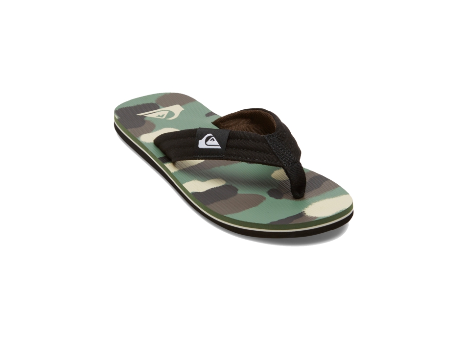 QUIKSILVER MOLOKAI LAYBACK SANDALS BLACK BROWN GREEN