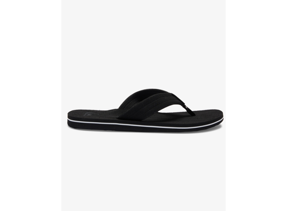 QUIKSILVER MOLOKAI LAYBACK SANDALS BLACK WHITE BLACK