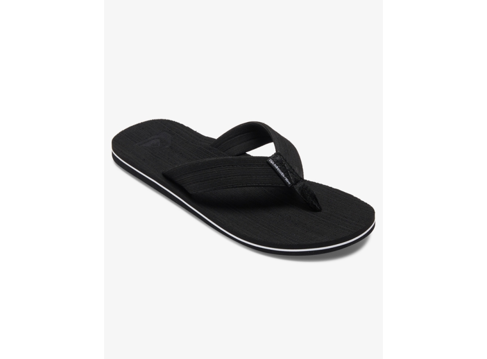 QUIKSILVER MOLOKAI LAYBACK SANDALS BLACK WHITE BLACK