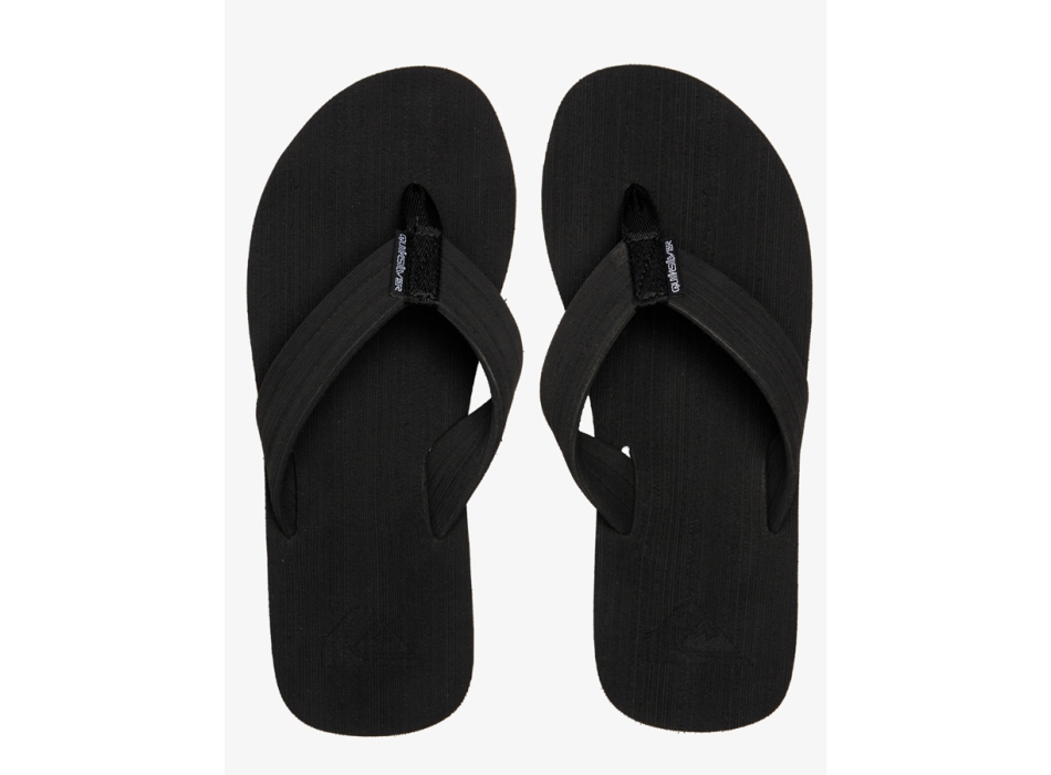 QUIKSILVER MOLOKAI LAYBACK SANDALS BLACK WHITE BLACK