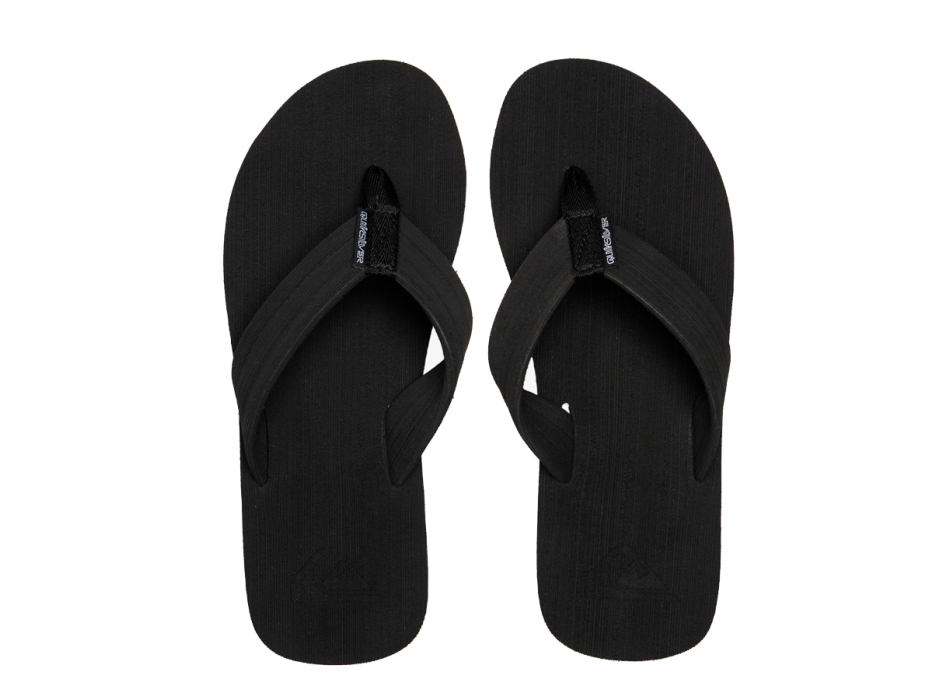 QUIKSILVER MOLOKAI LAYBACK SANDALS BLACK WHITE BLACK