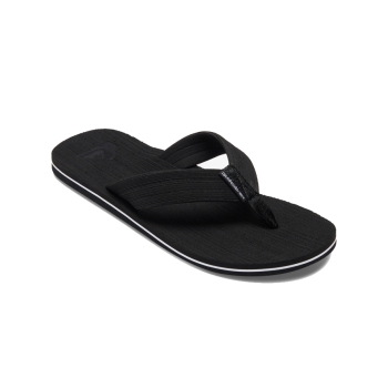 QUIKSILVER MOLOKAI LAYBACK SANDALS BLACK WHITE BLACK