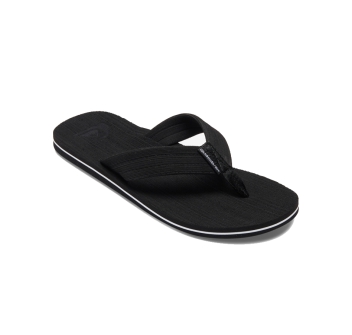 QUIKSILVER MOLOKAI LAYBACK SANDALS BLACK WHITE BLACK