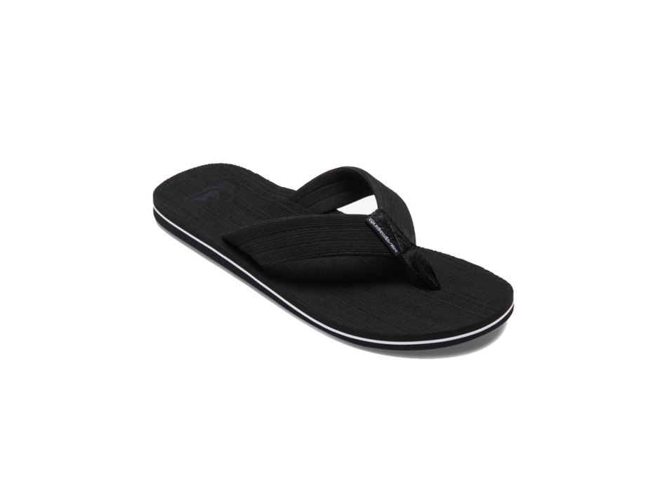 QUIKSILVER MOLOKAI LAYBACK SANDALS BLACK WHITE BLACK