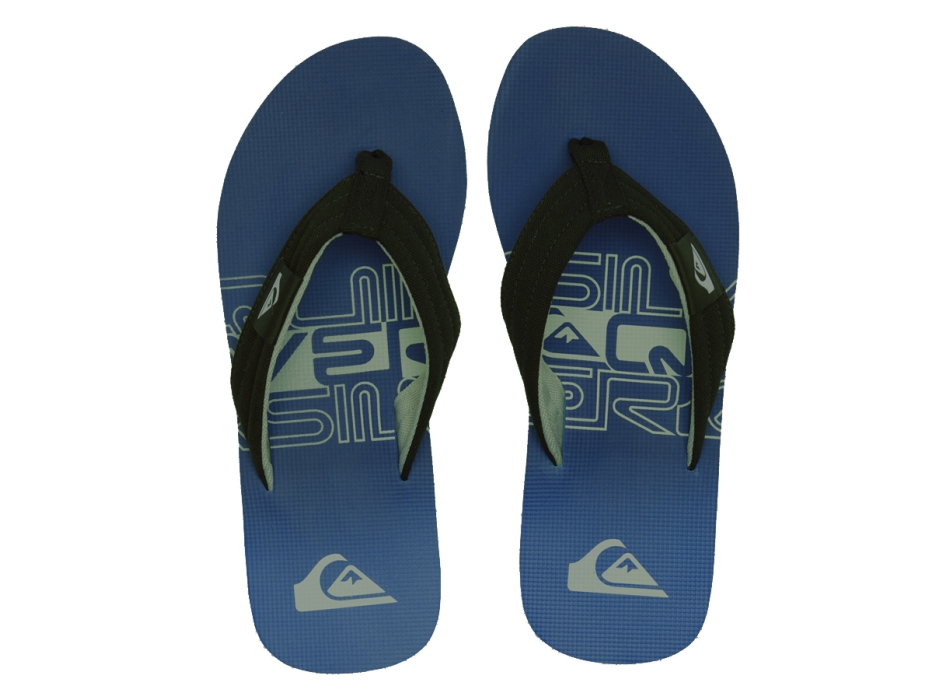 QUIKSILVER MOLOKAI LAYBACK II SANDALS BLUE WHITE BLUE