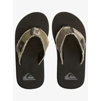 QUIKSILVER MONKEY ABYSS SANDALS GREEN BROWN BLACK