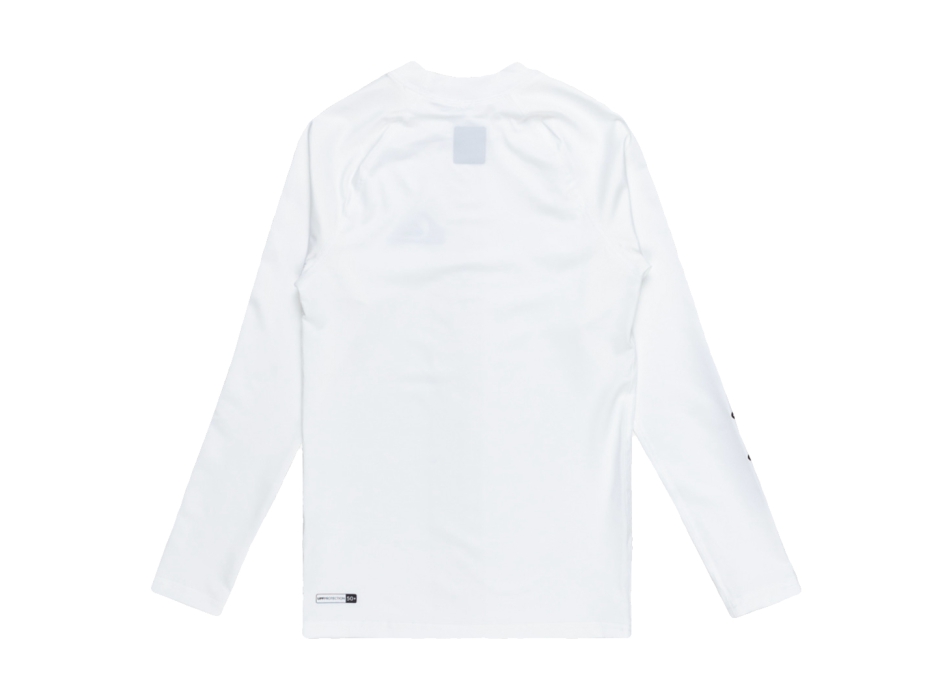 QUIKSILVER EVERYDAY LONG SLEEVE UPF50 BOYS 8-16 WHITE