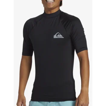 QUIKSILVER SURF SHORT SLEEVE TEE EVERYDAY UPF50 BLACK