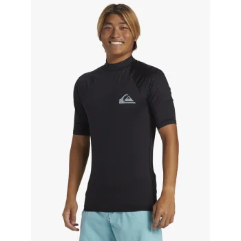 QUIKSILVER SURF SHORT SLEEVE TEE EVERYDAY UPF50 BLACK