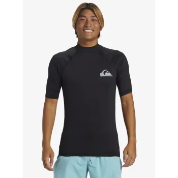 QUIKSILVER SURF SHORT SLEEVE TEE EVERYDAY UPF50 BLACK