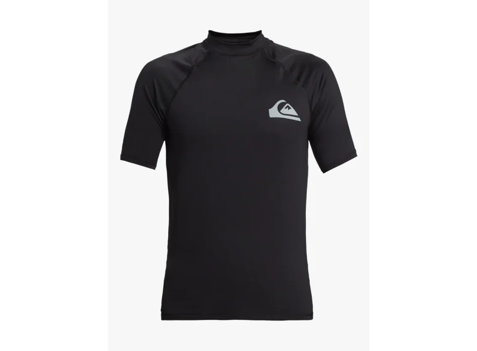 QUIKSILVER SURF SHORT SLEEVE TEE EVERYDAY UPF50 BLACK