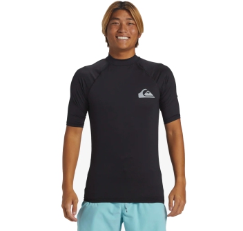 QUIKSILVER SURF SHORT SLEEVE TEE EVERYDAY UPF50 BLACK