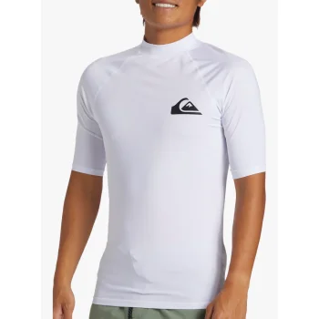 QUIKSILVER SURF SHORT SLEEVE TEE EVERYDAY UPF50 WHITE