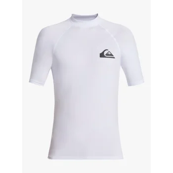 QUIKSILVER SURF SHORT SLEEVE TEE EVERYDAY UPF50 WHITE