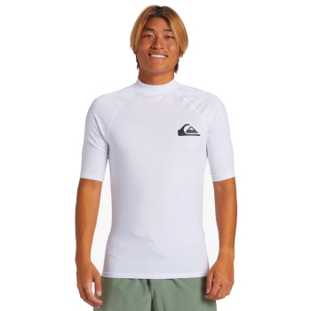 QUIKSILVER SURF SHORT SLEEVE TEE EVERYDAY UPF50 WHITE