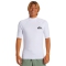 QUIKSILVER SURF SHORT SLEEVE TEE EVERYDAY UPF50 WHITE