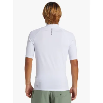 QUIKSILVER SURF SHORT SLEEVE TEE EVERYDAY UPF50 WHITE